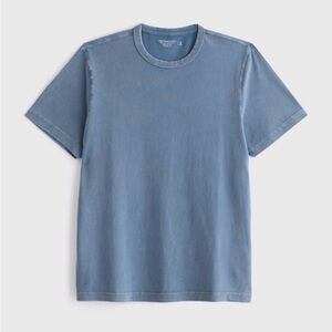 New Abercrombie & Fitch Slate Grey Blue Soft AF Essentials Short Sleeve Tee NWOT